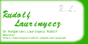 rudolf laurinyecz business card